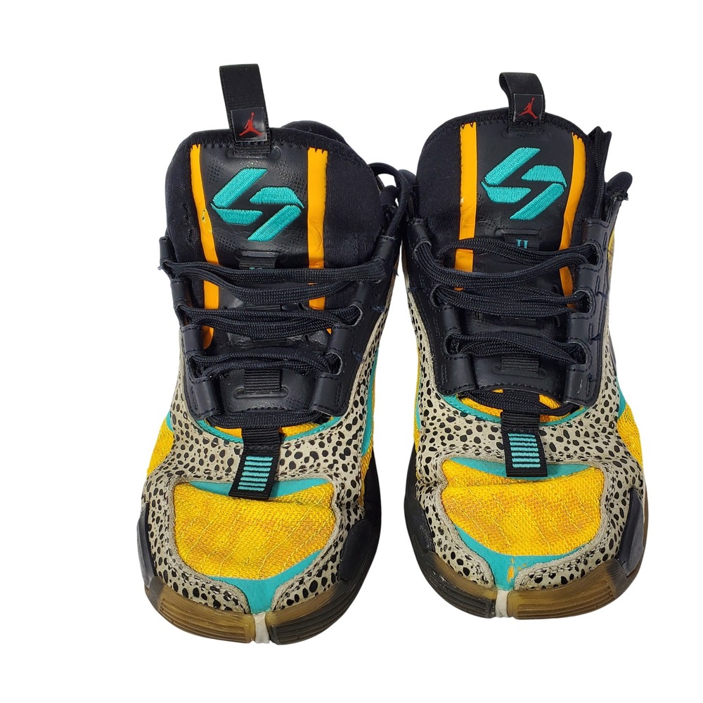 Jordan Zion 3 SE GS Citron Pulse Cheetah Basketball Shoes FQ9045-800 Mens 5.5Y